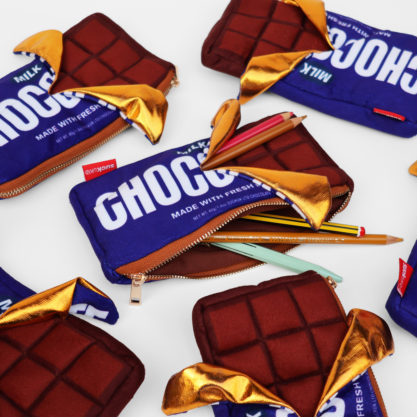 Suck UK Zip Case Chocolate Bar