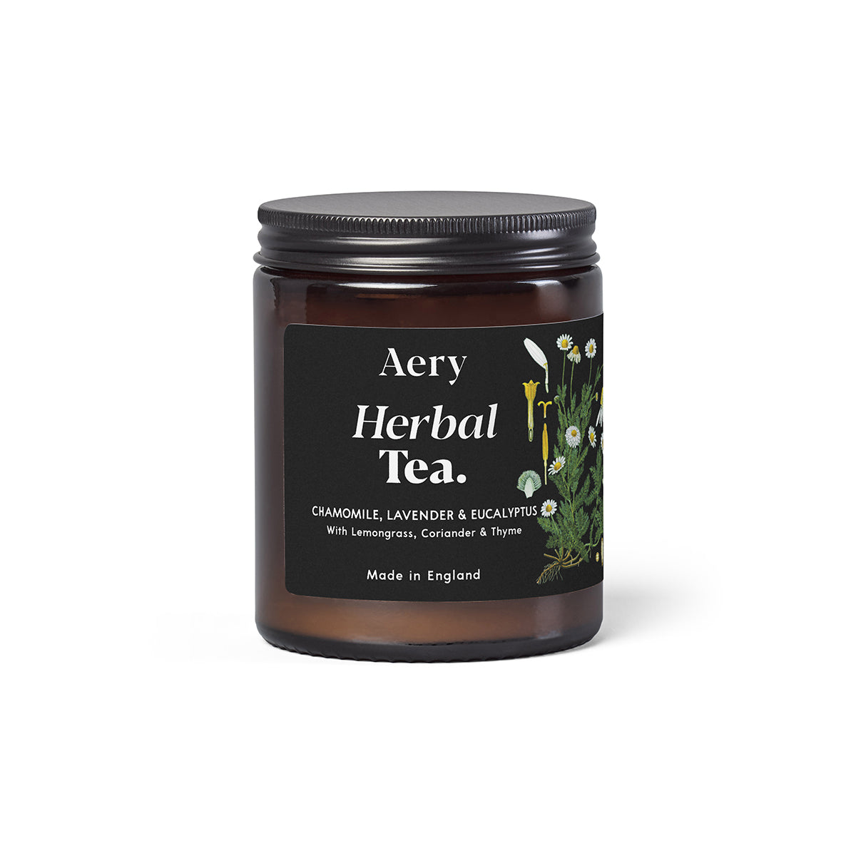 Botanical Green 140g Candle Jar Herbal Tea