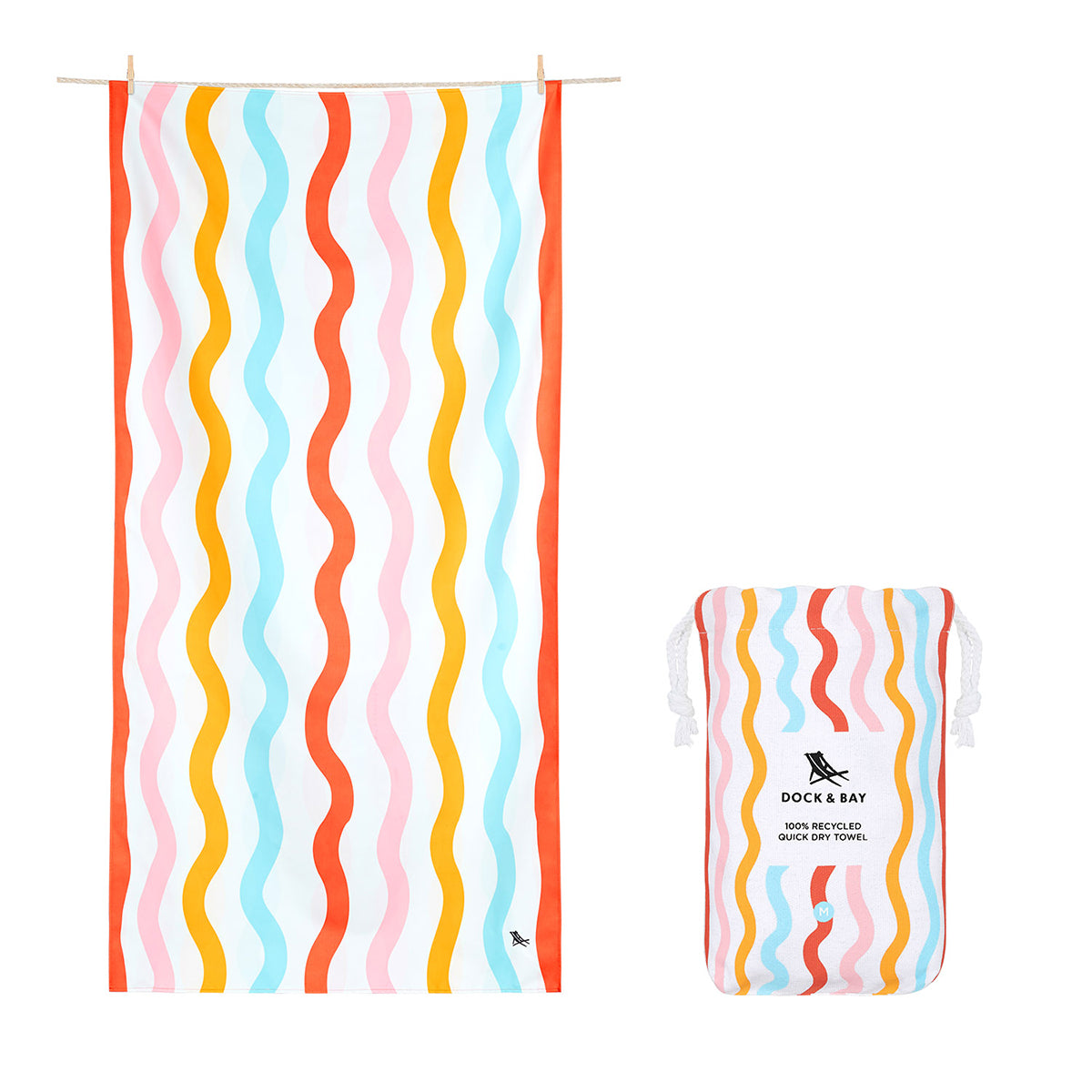 Beach Towel Kids Collection M Squiggle Face