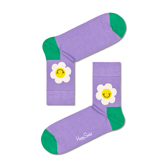Smiley Daisy 1/2 Crew Sock (5000)