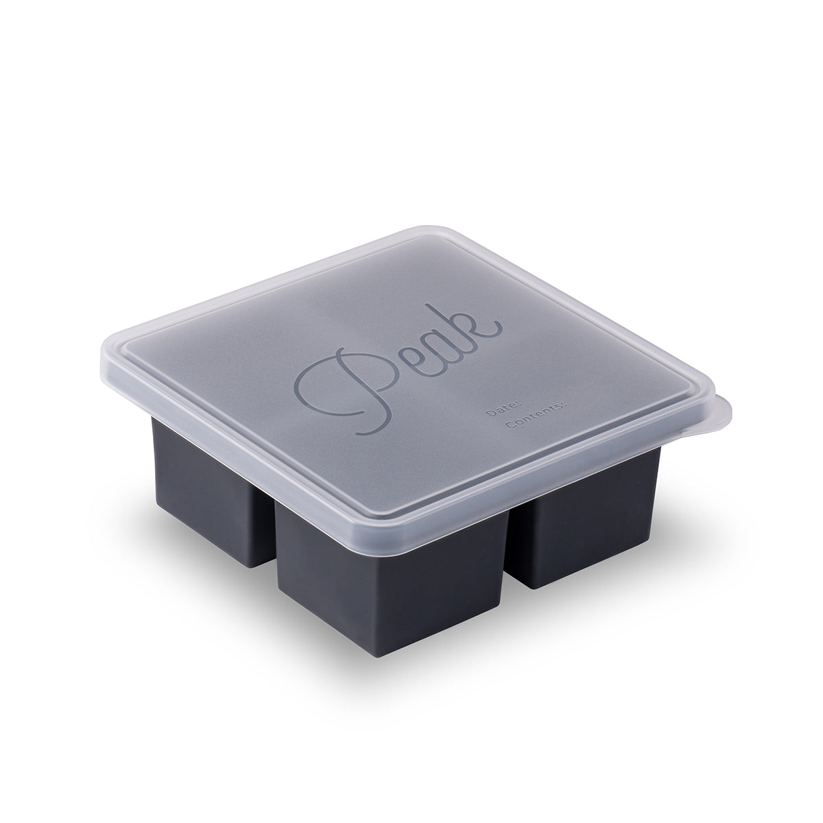 Cup Cubes Freezer Tray Four Charcoal
