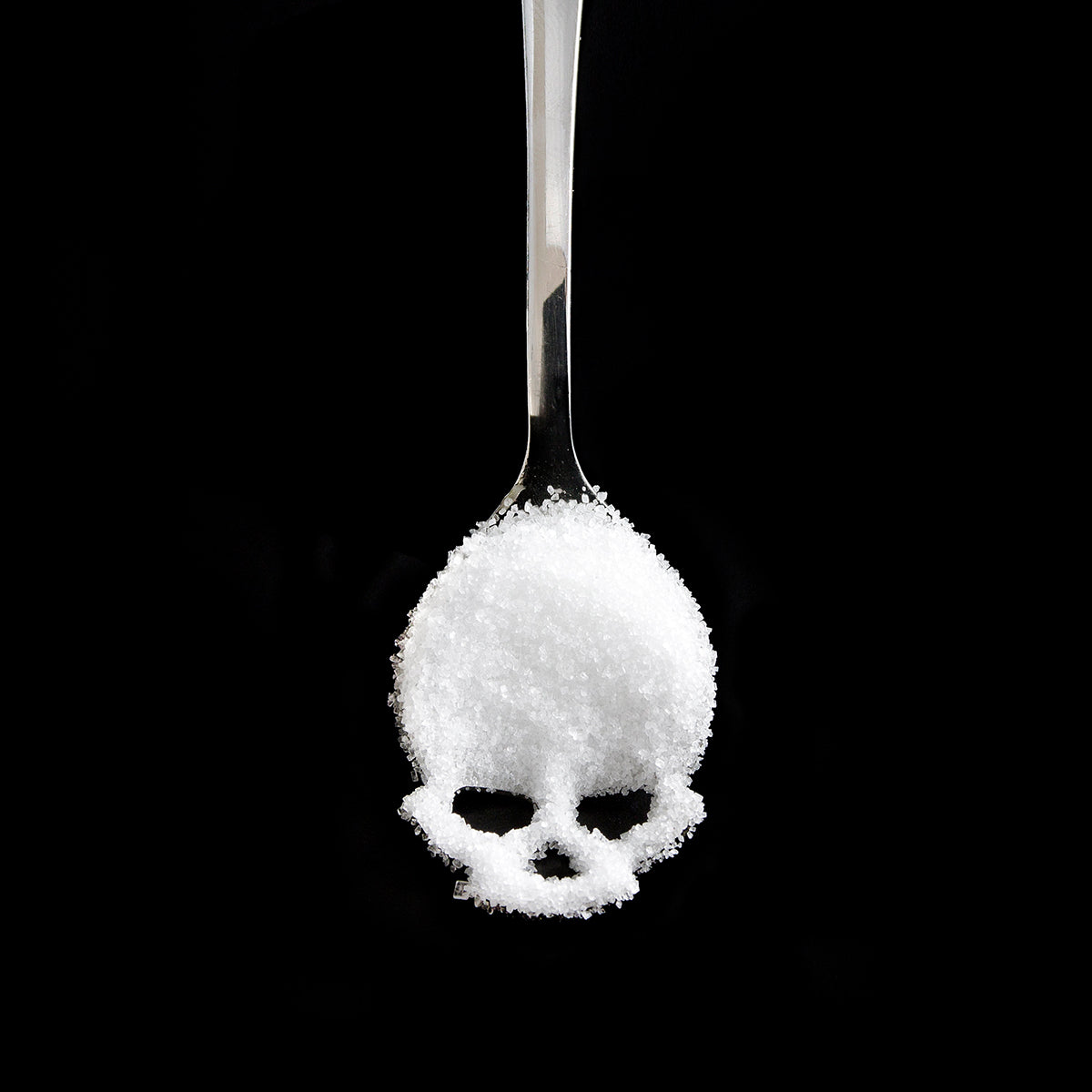 Skull Sugar Spoon Silver