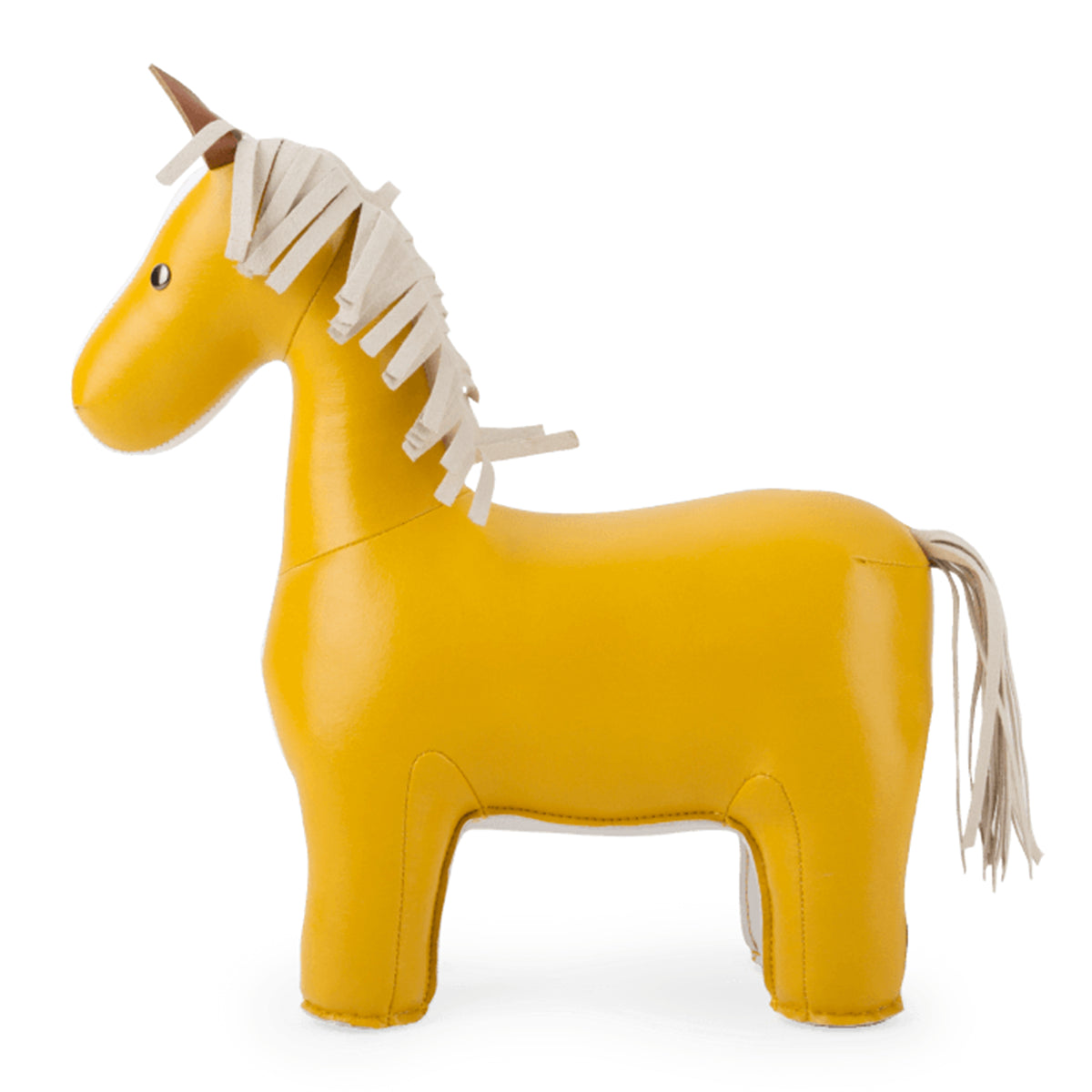 Bookend Classic Horse Ochre Yellow